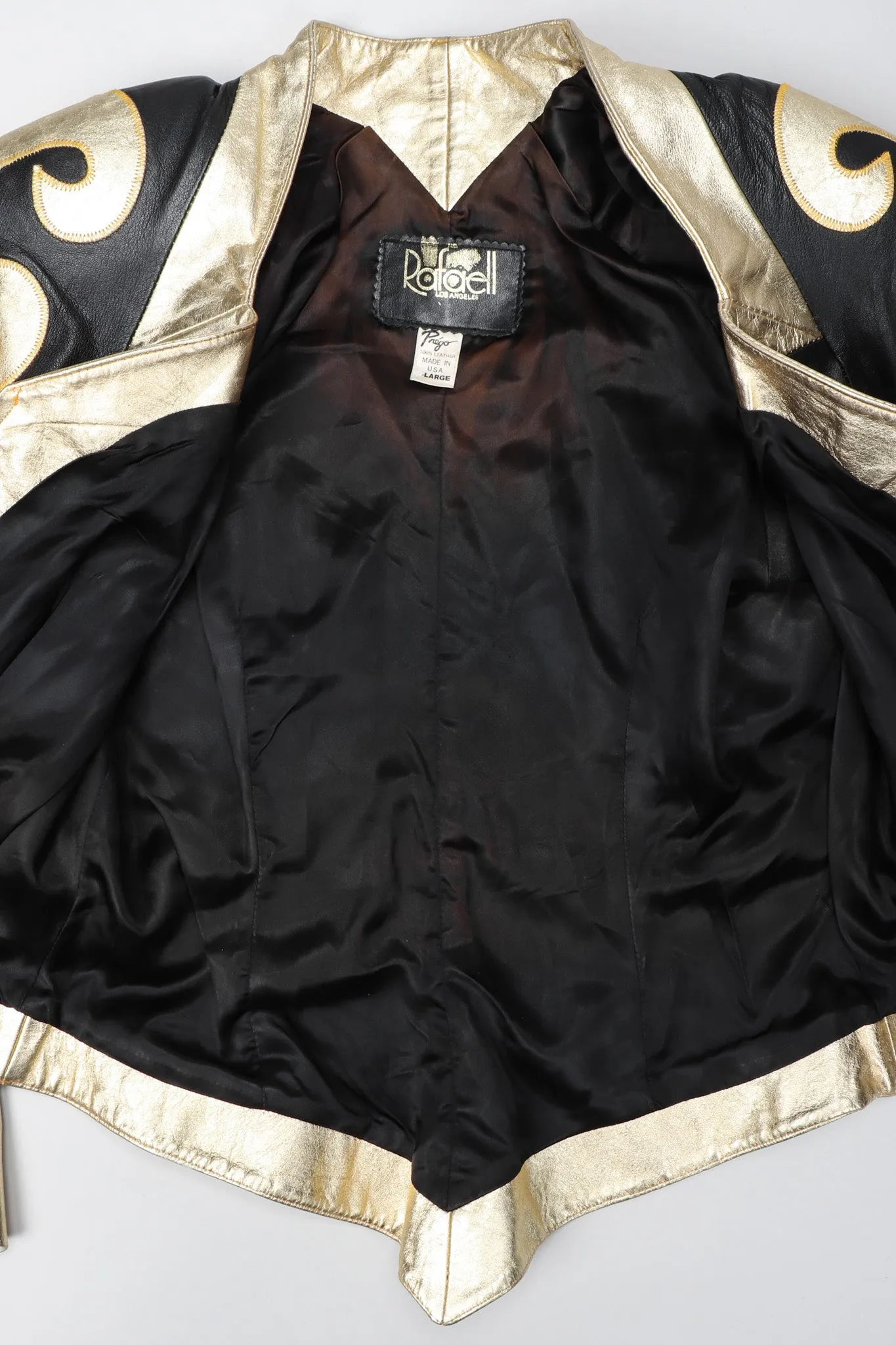 Gold Flourish Leather Jacket