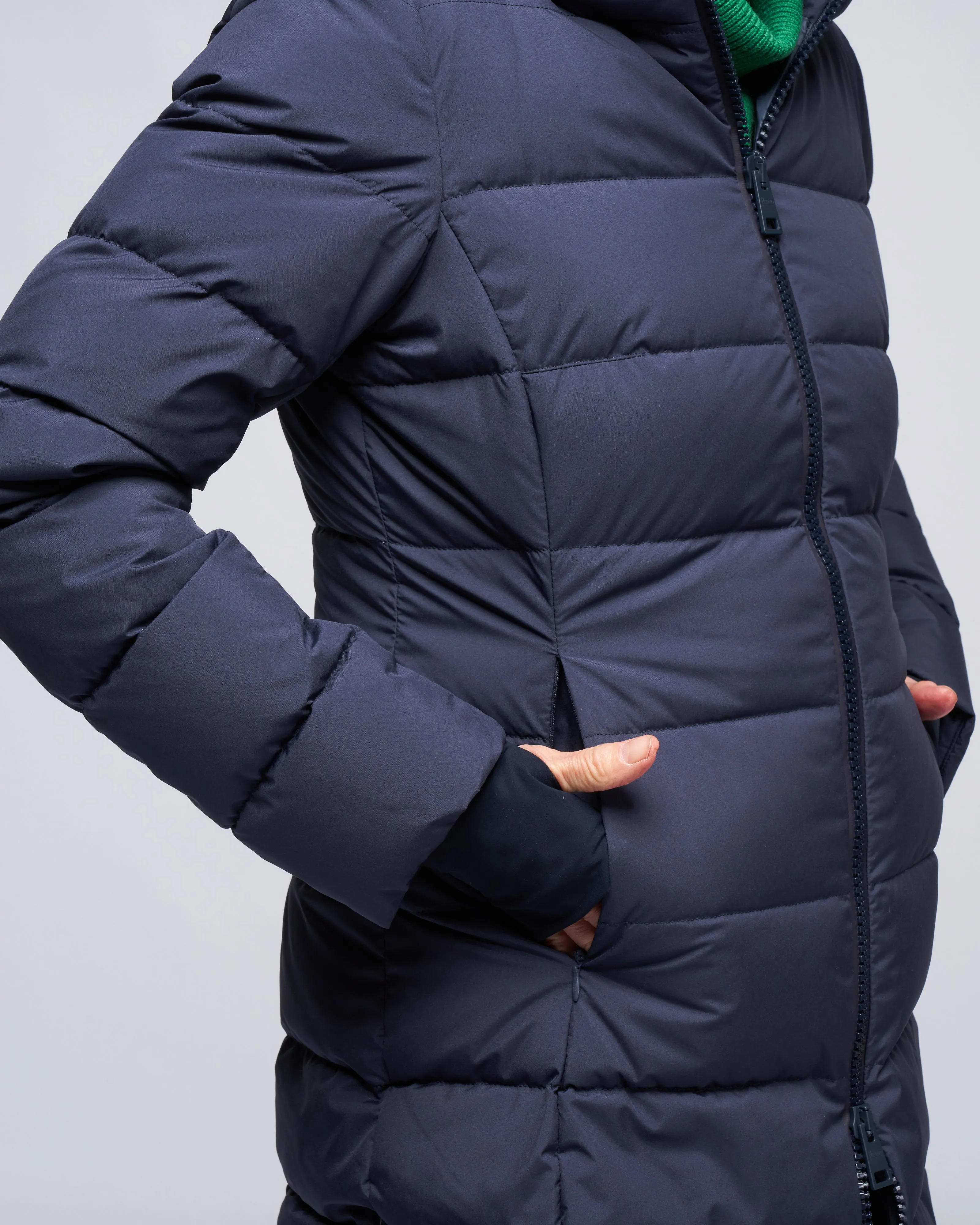gortex windstopper fit & flare - blu navy