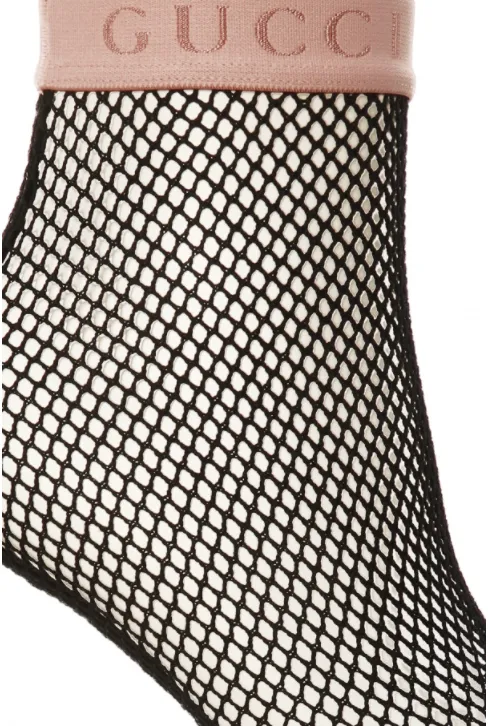 Gucci Mesh Socks with Logo