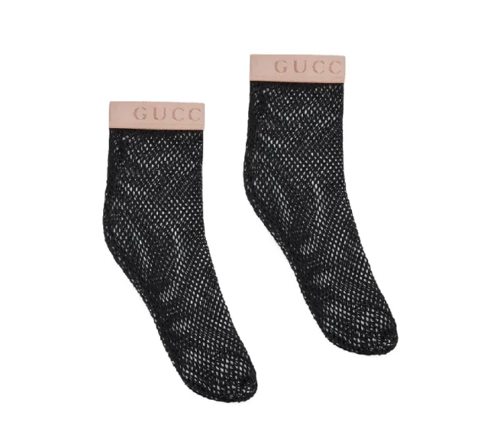 Gucci Mesh Socks with Logo