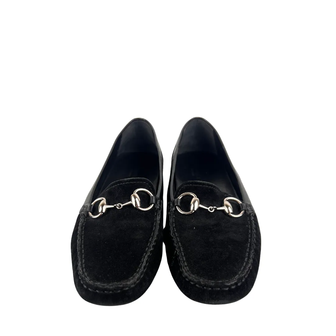 Gucci Suede Horsebit Loafers - Size 38