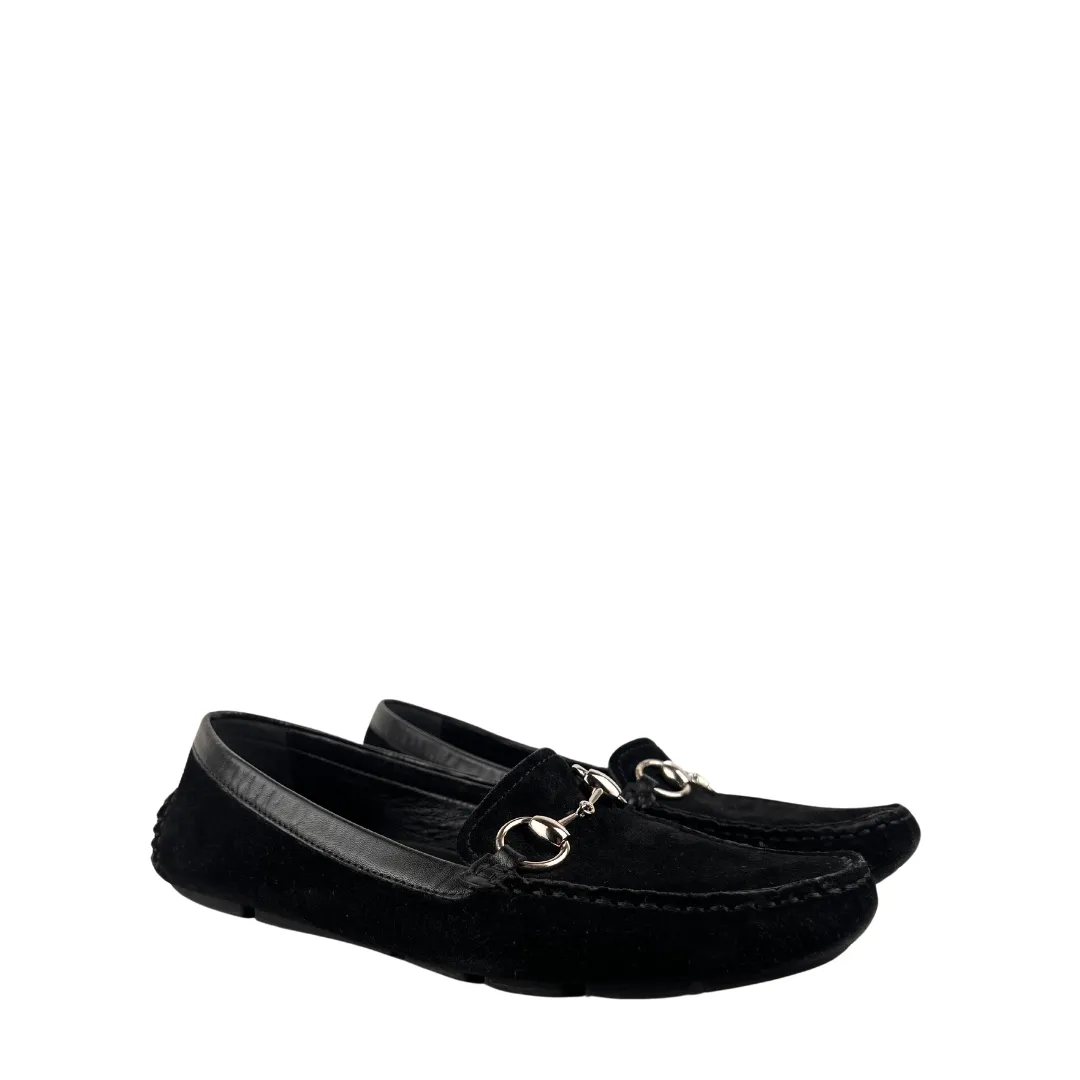 Gucci Suede Horsebit Loafers - Size 38