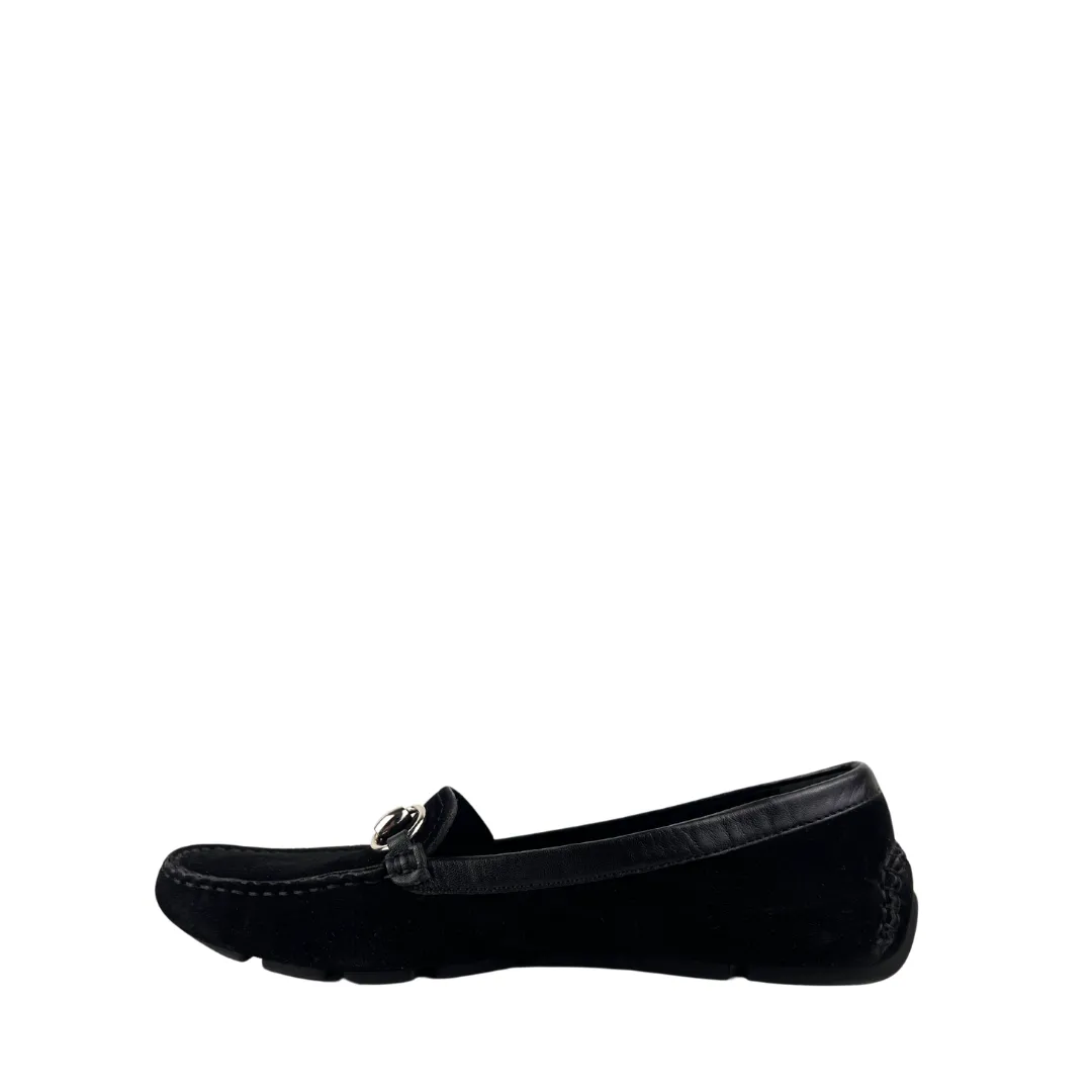 Gucci Suede Horsebit Loafers - Size 38