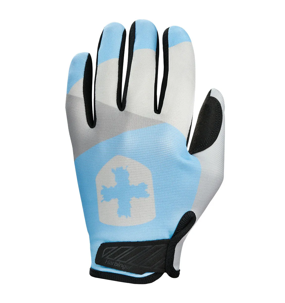 Harbinger Women's Shield Protect Weight Lifting Gloves - Grey/White/Blue