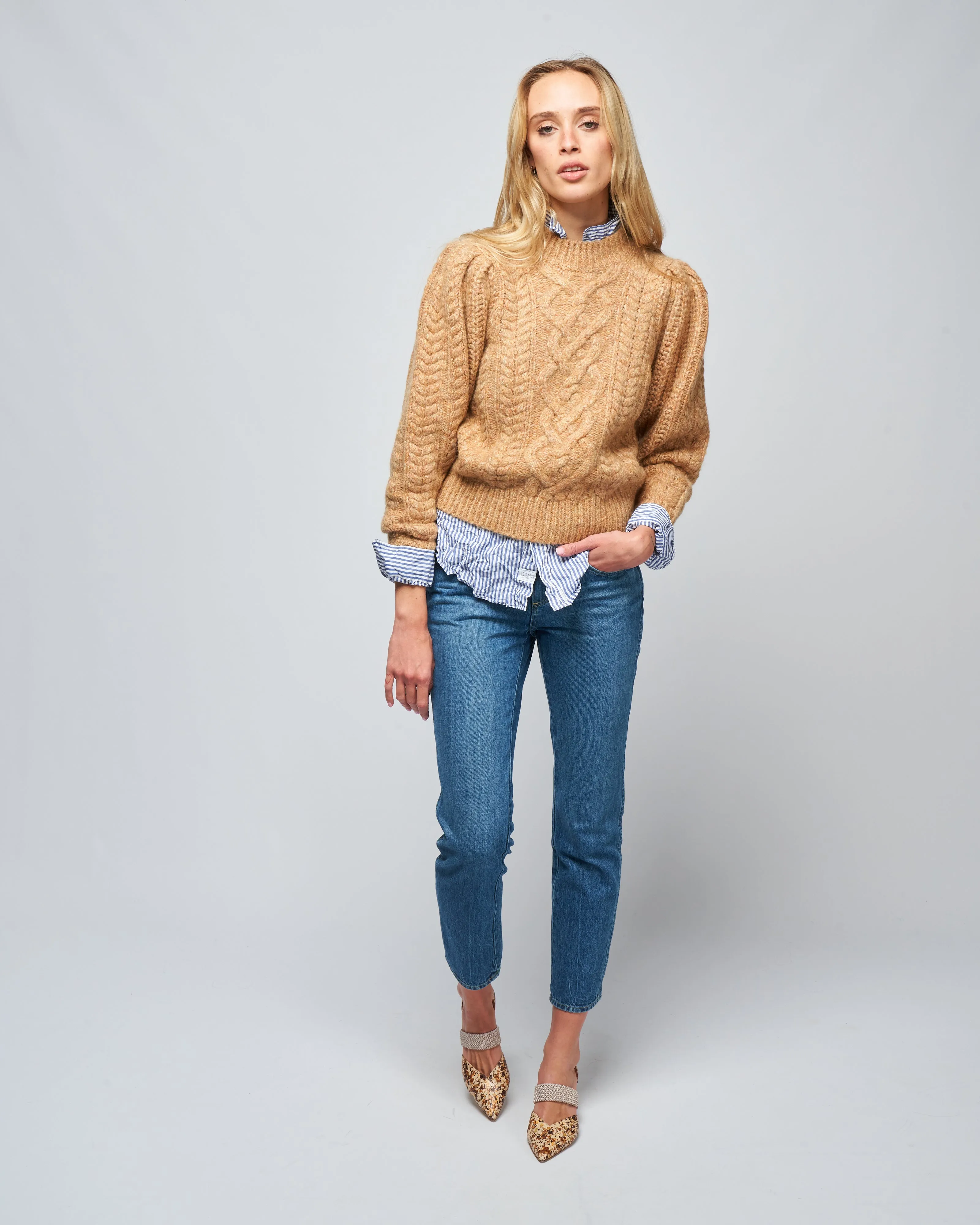 harriet mid rise slim - apple pie