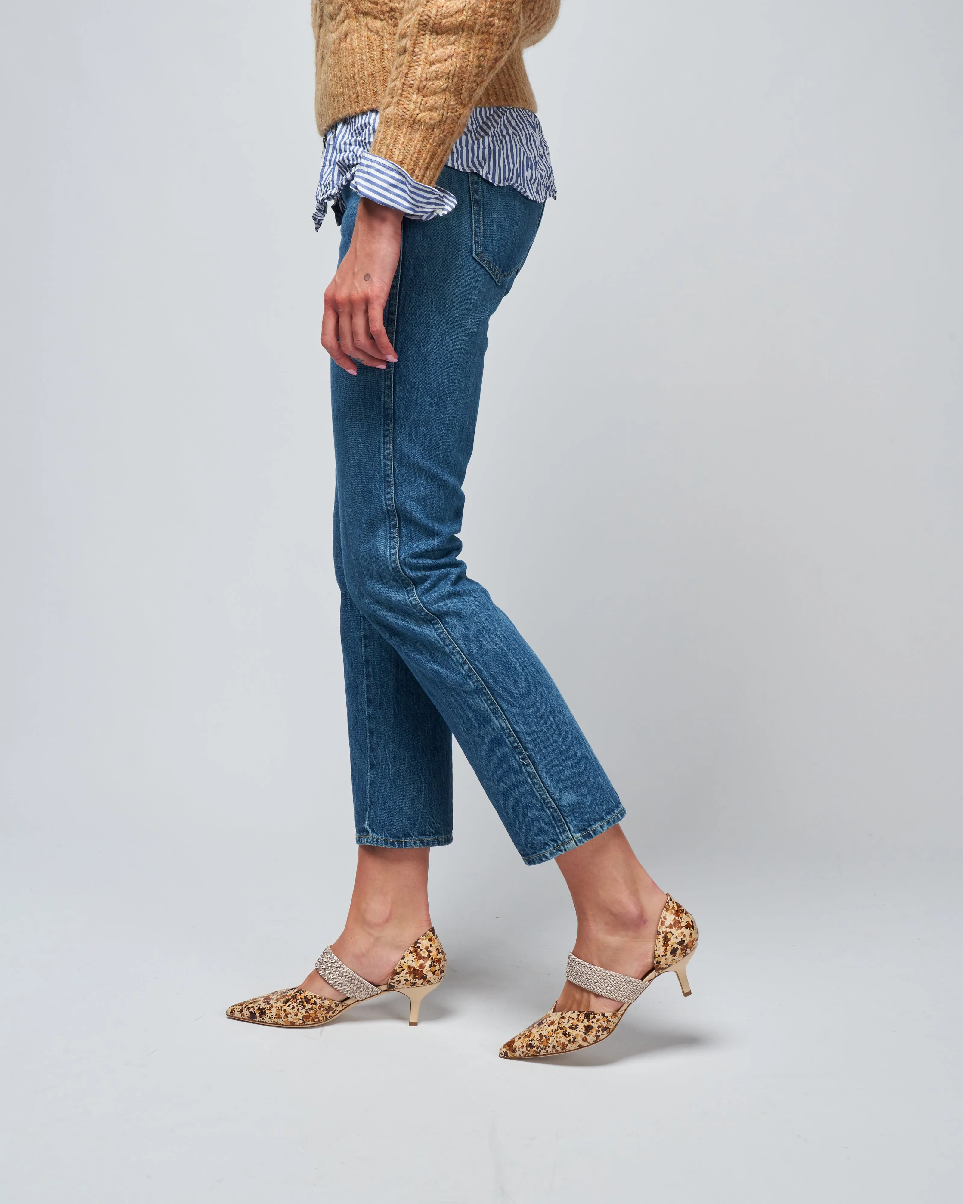 harriet mid rise slim - apple pie
