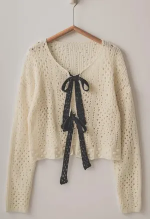 Hollow Knit Cardigan