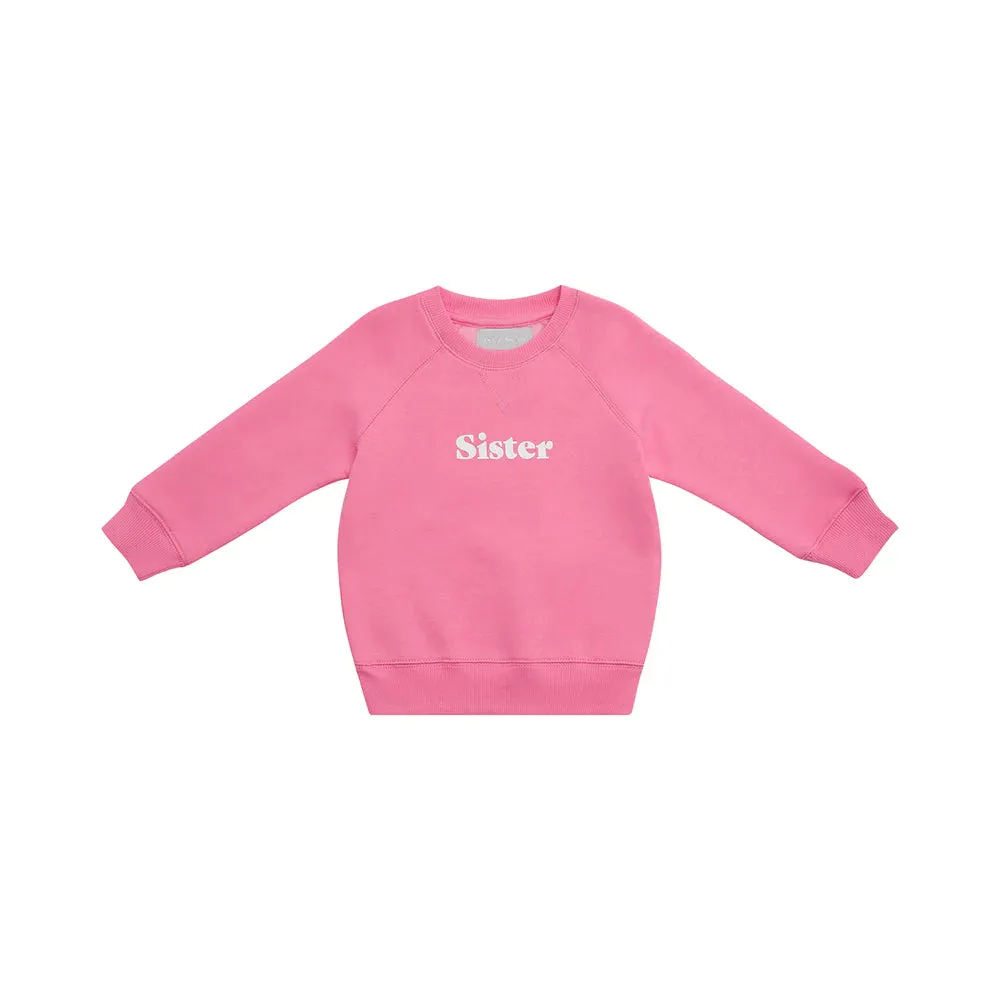 Hot Pink 'Sister' Sweatshirt
