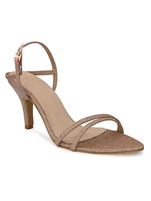 Hydes N Hues Gold-Toned Shimmer Stilettoes
