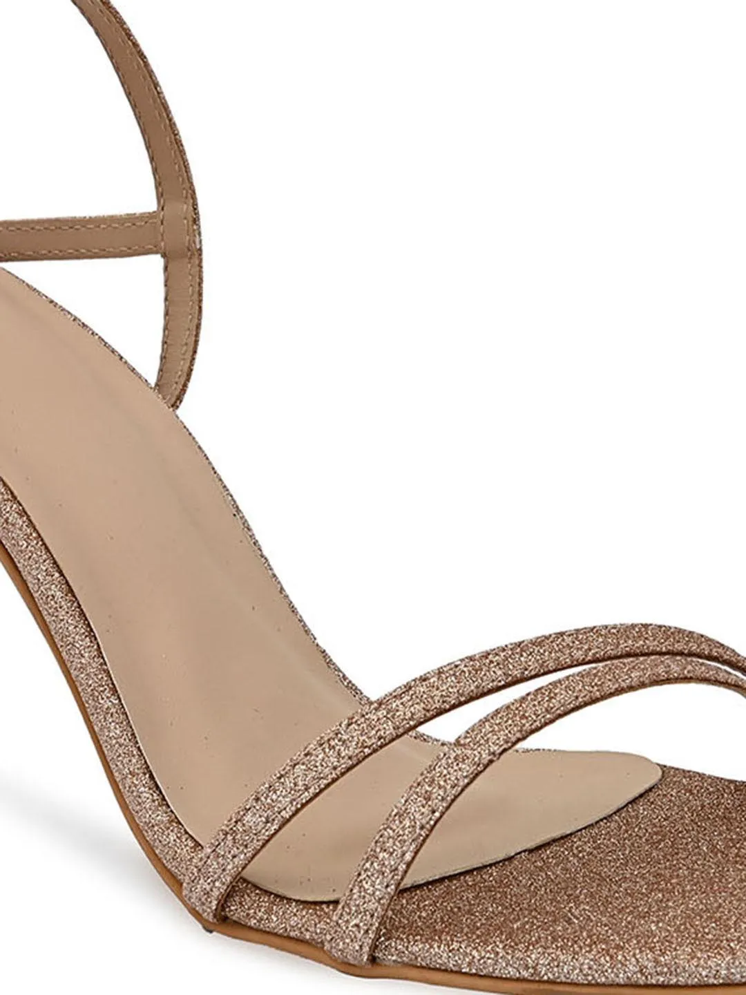 Hydes N Hues Gold-Toned Shimmer Stilettoes