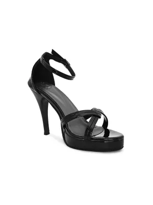 Hydes N Hues Women Black Stiletto Sandals