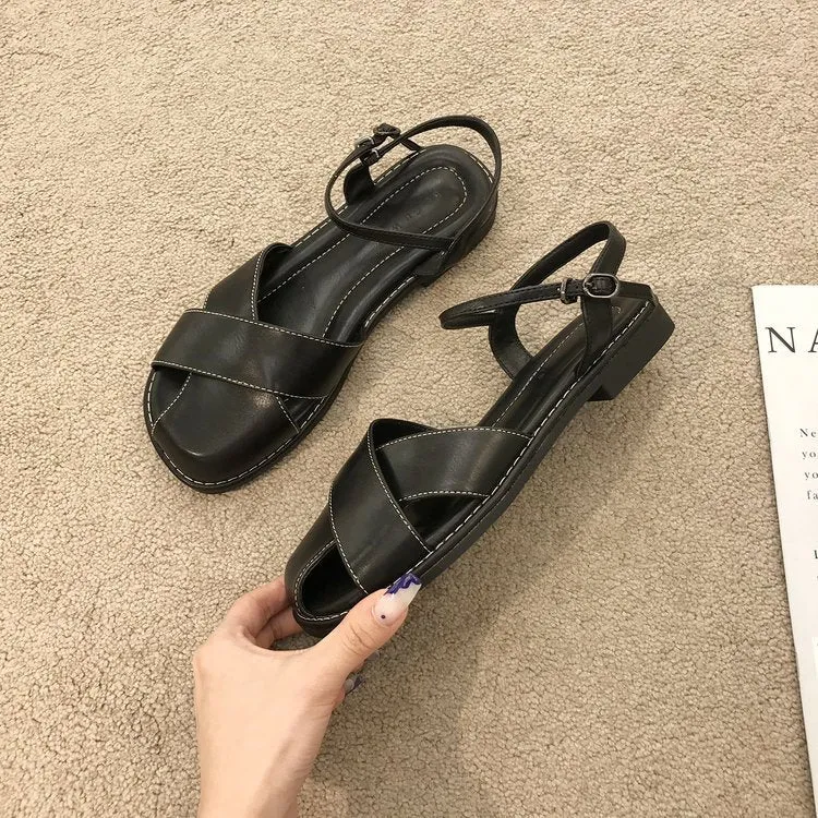 INSTOCK-low-heeled flat-bottomed loafer