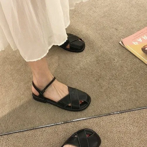 INSTOCK-low-heeled flat-bottomed loafer