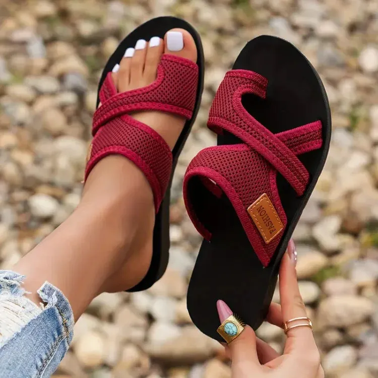 Isabel® | Perforated mesh slide sandals