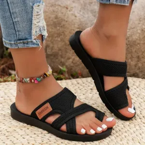 Isabel® | Perforated mesh slide sandals