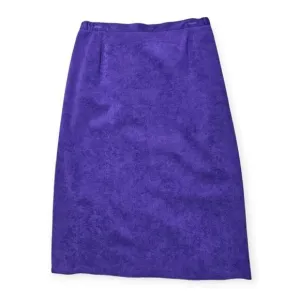 Jacobson's Purple Deadstock VTG Faux Suede USA Made Midi Skirt Women's Size‎ 14