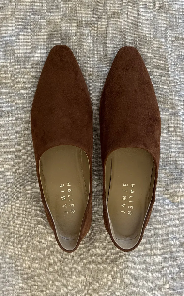 Jamie Haller The Mule in Chocolate Suede