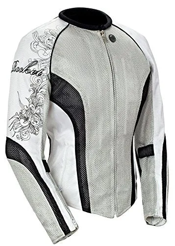 Joe Rocket Cleo 2.2 Women's Jacket White/Black/Silver XS JOEROCKET1250-0601