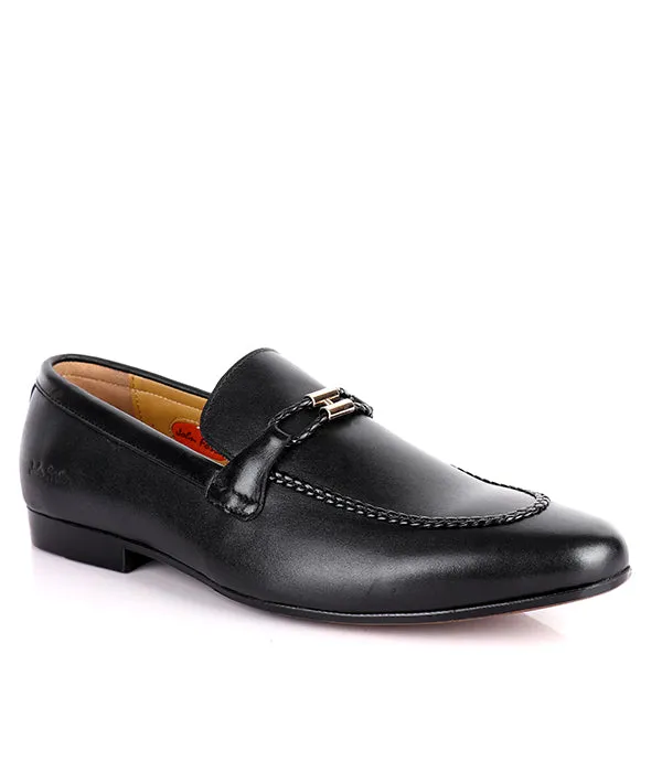 John Foster H Logo Loafers | Black