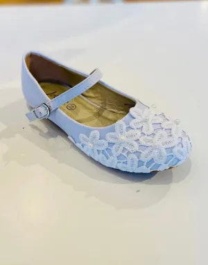 Jolene Shoe 5426  Lace Ballet Flat in White