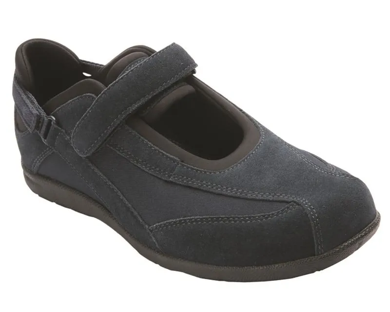 JOY Navy Suede/ Stretch