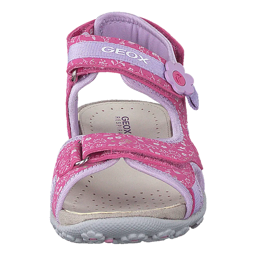 Jr Sandal Roxanne Fuchsia/lilac
