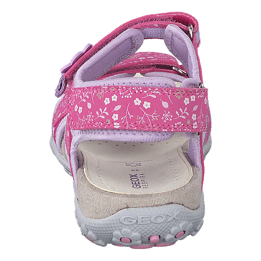 Jr Sandal Roxanne Fuchsia/lilac