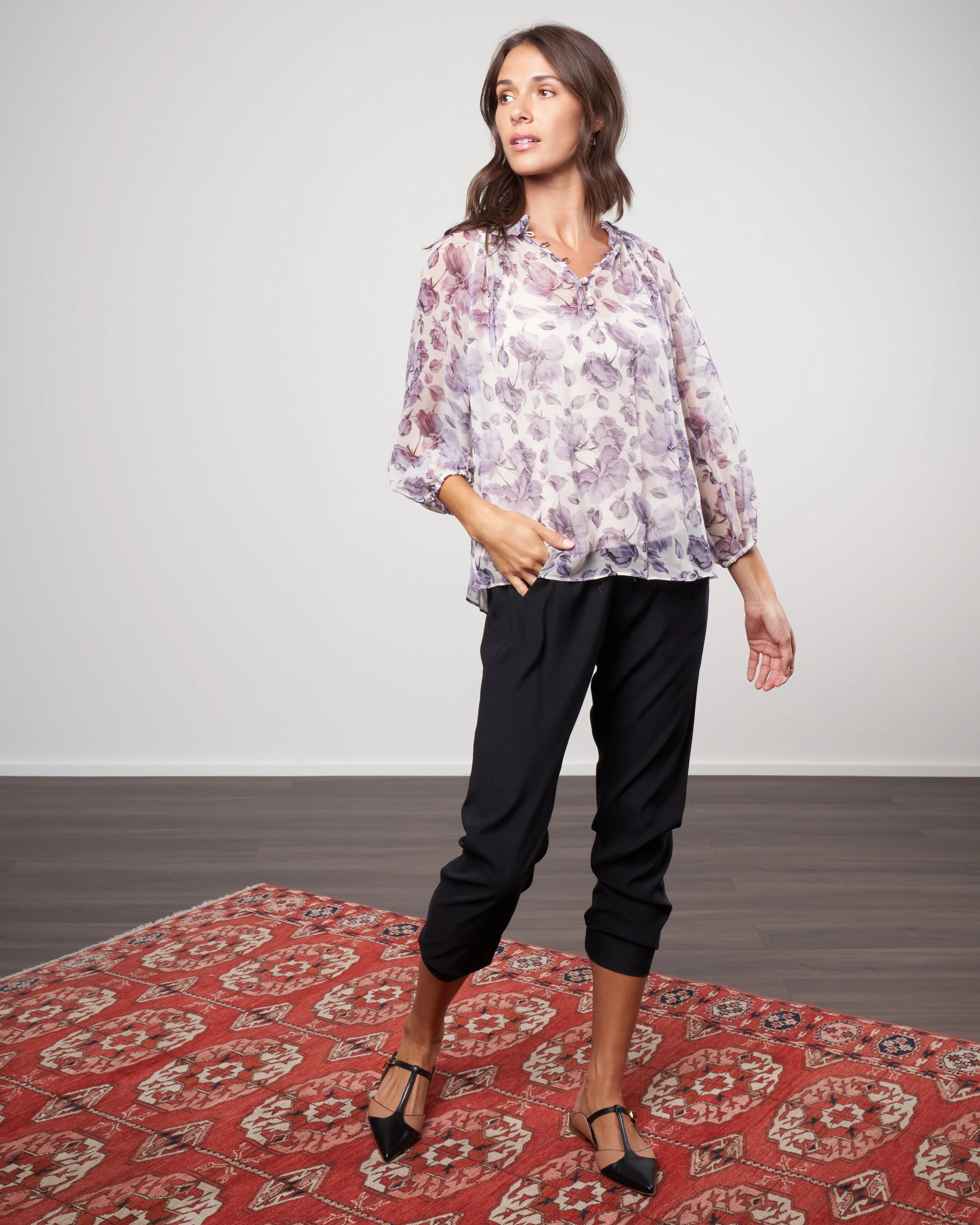 karla blouse - violette nude