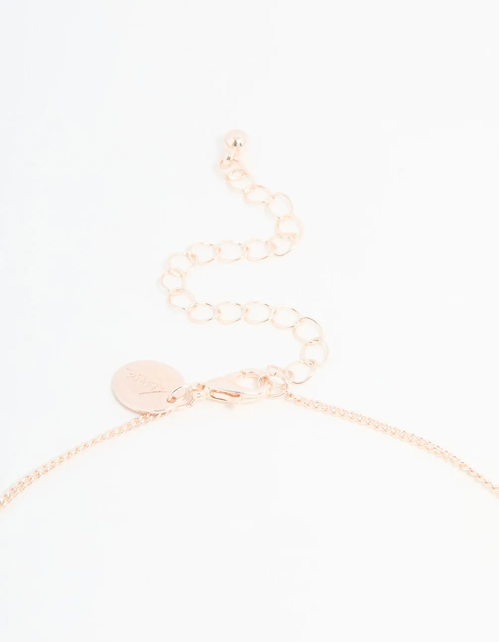 Kids Rose Gold Ballet Charm Pendant Necklace