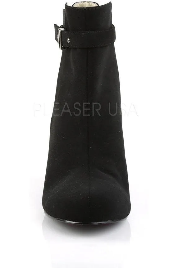 KIMBERLY-102 Ankle Boot | Black Faux Leather