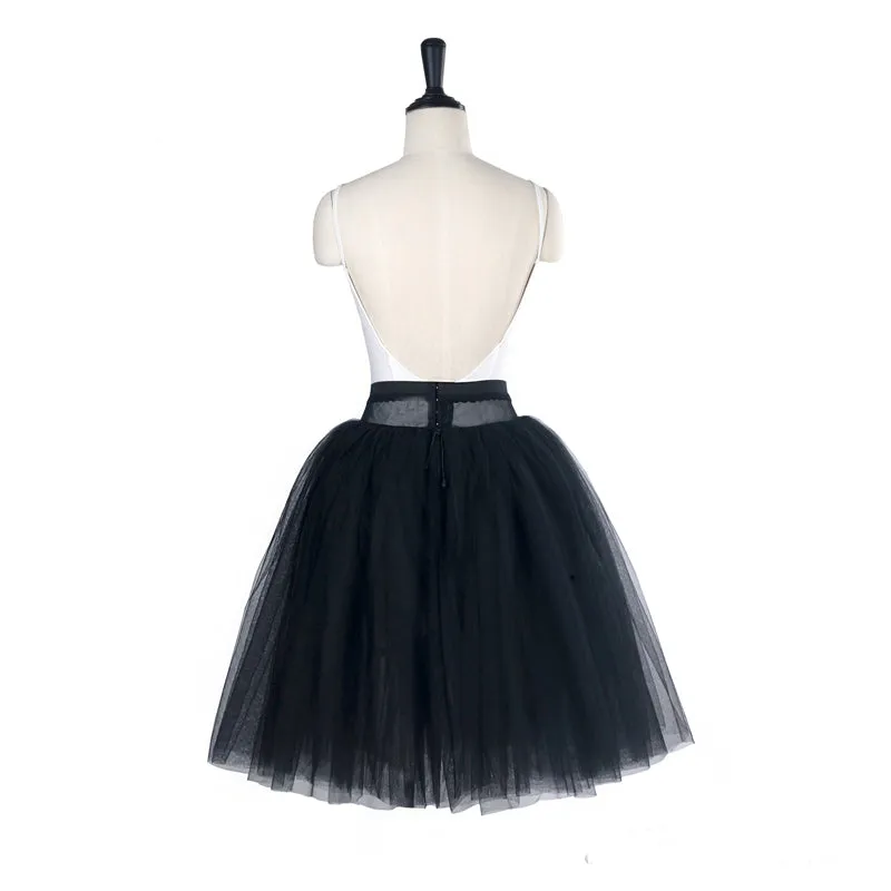 Knee-Length Romantic Tutu Skirt