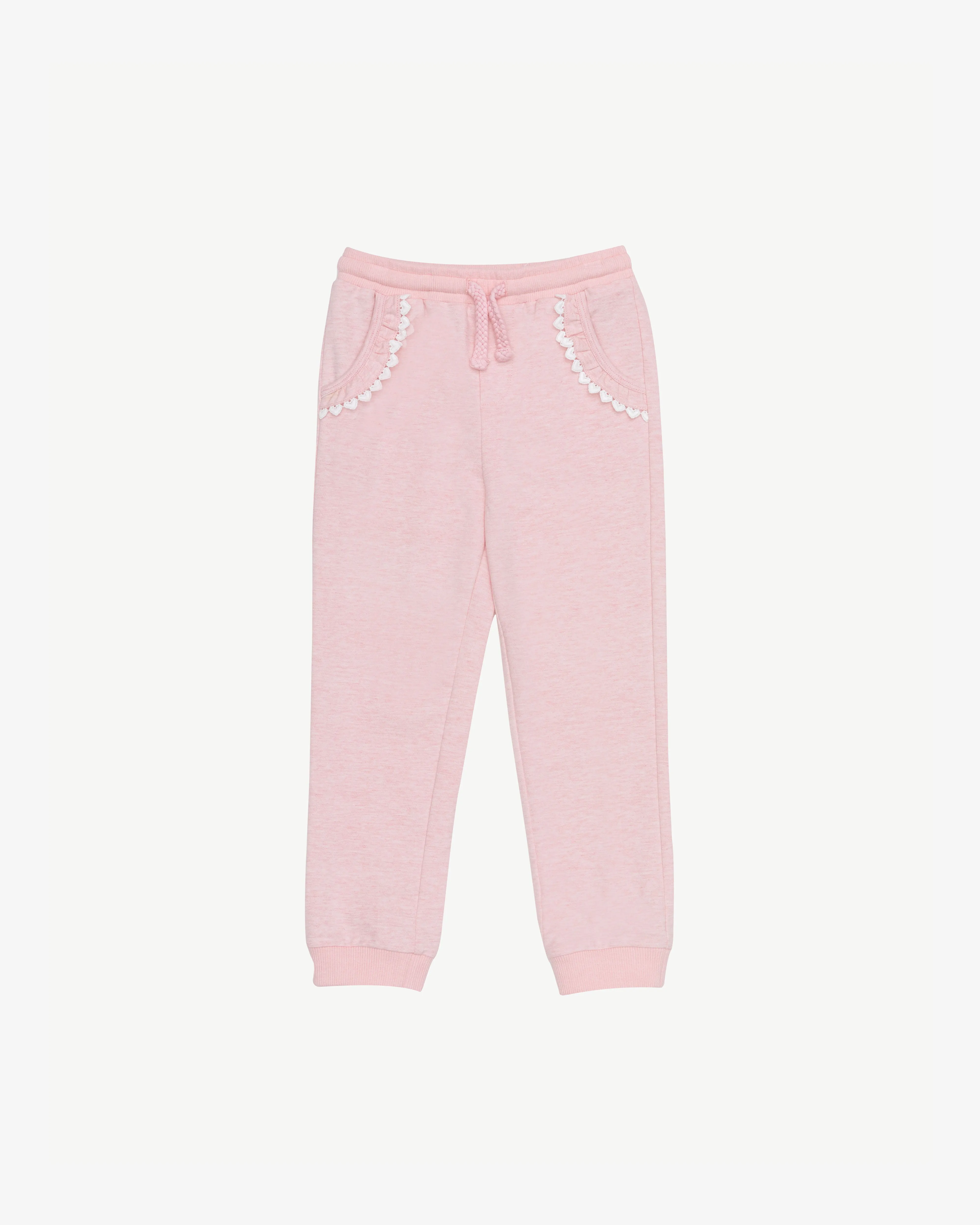 Lacy Pocket Pants (Pack of 2, Ballet Pink & Grey)