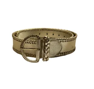 Lanhtropy Carol Leather Belt - Gold