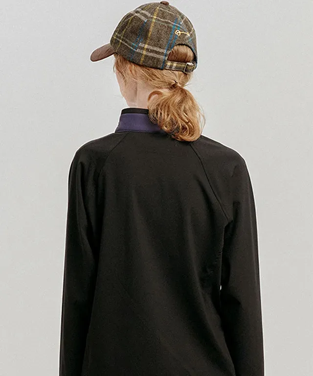 LE SONNET Check & Suede Cap - Brown