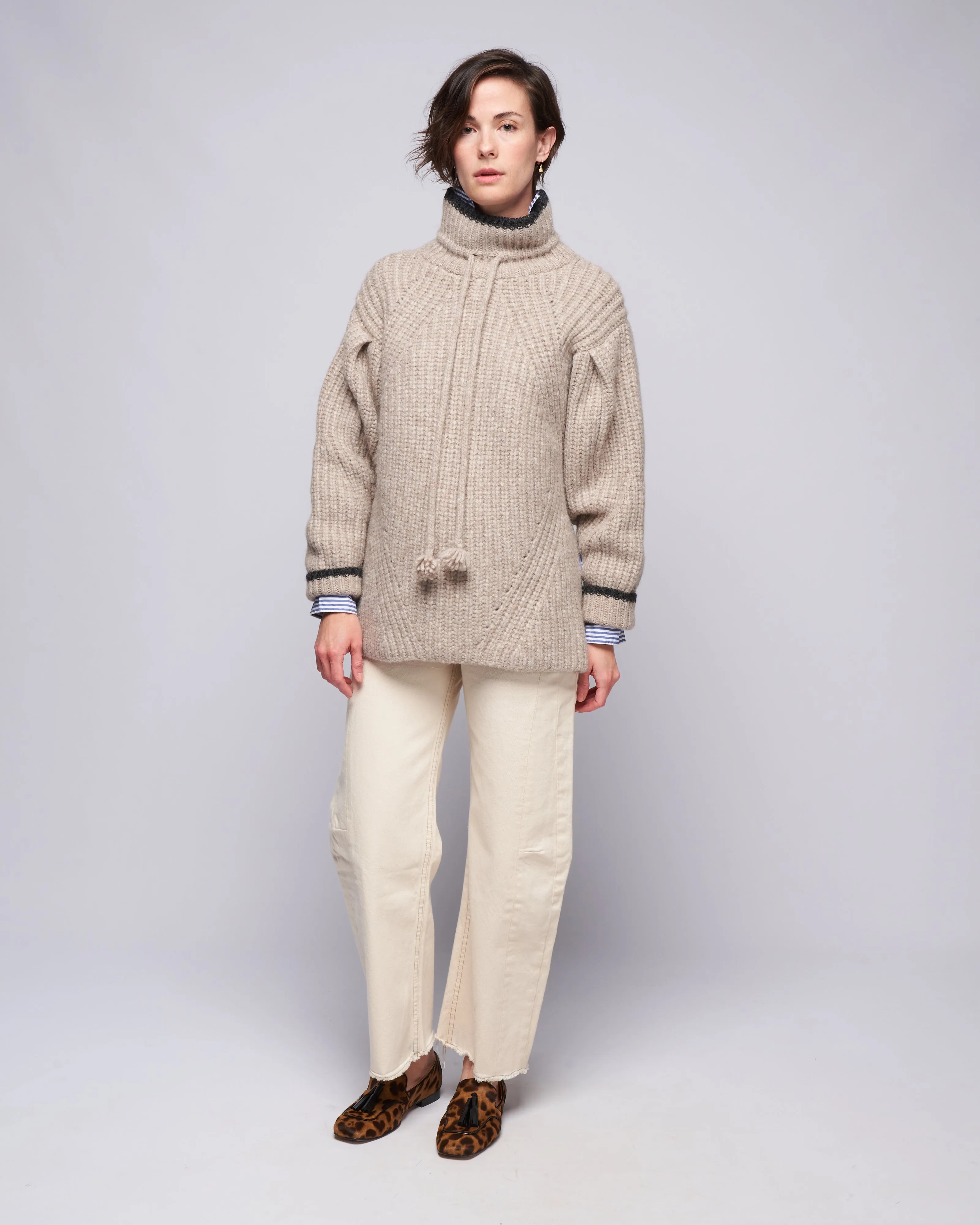 liese turtleneck - cobblestone