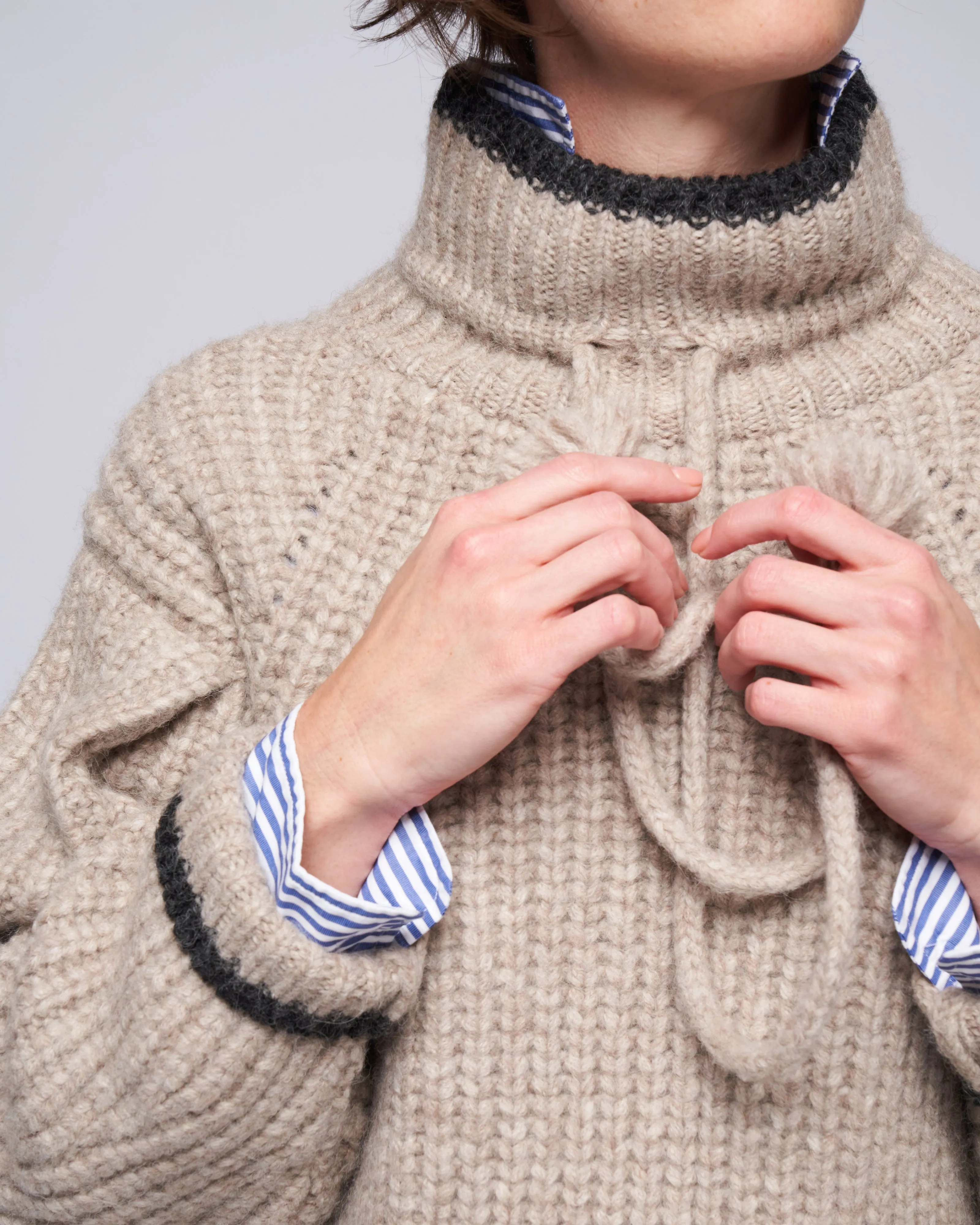 liese turtleneck - cobblestone