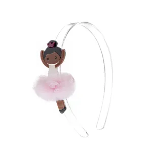 Lilies & Roses Ballerina Headband - Light Pink Tutu
