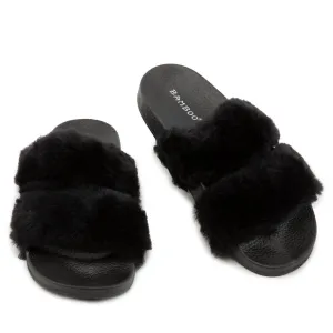 Liv-04 Two Band Fur Slides