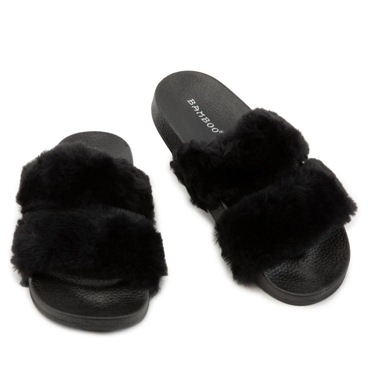 Liv-04 Two Band Fur Slides