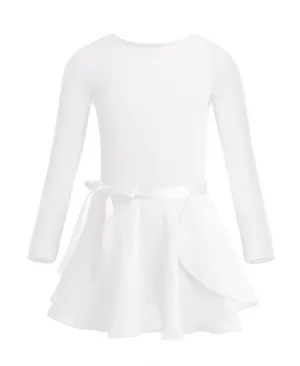 Longsleeve Ballet Leotard with Tied Skirt