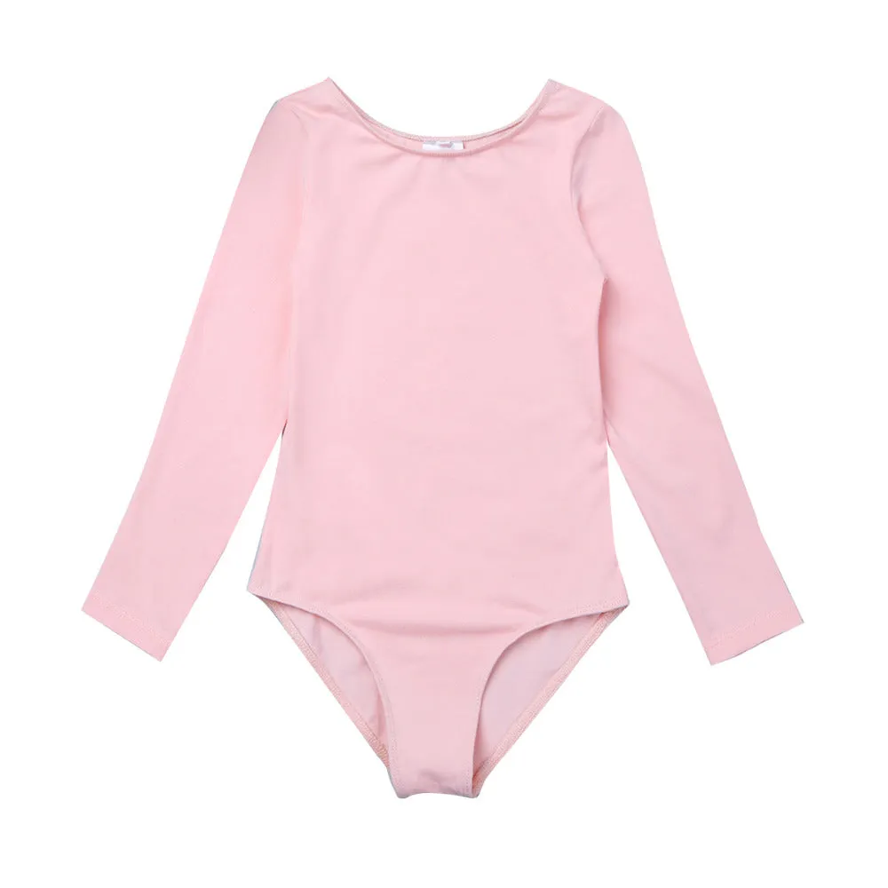 Longsleeve Ballet Leotard with Tied Skirt