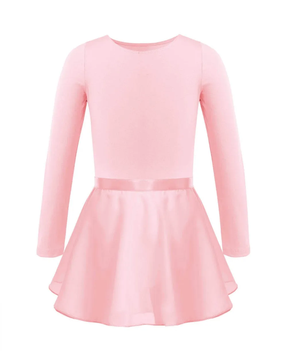 Longsleeve Ballet Leotard with Tied Skirt