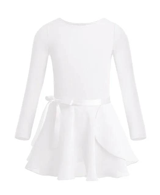 Longsleeve Ballet Leotard with Tied Skirt