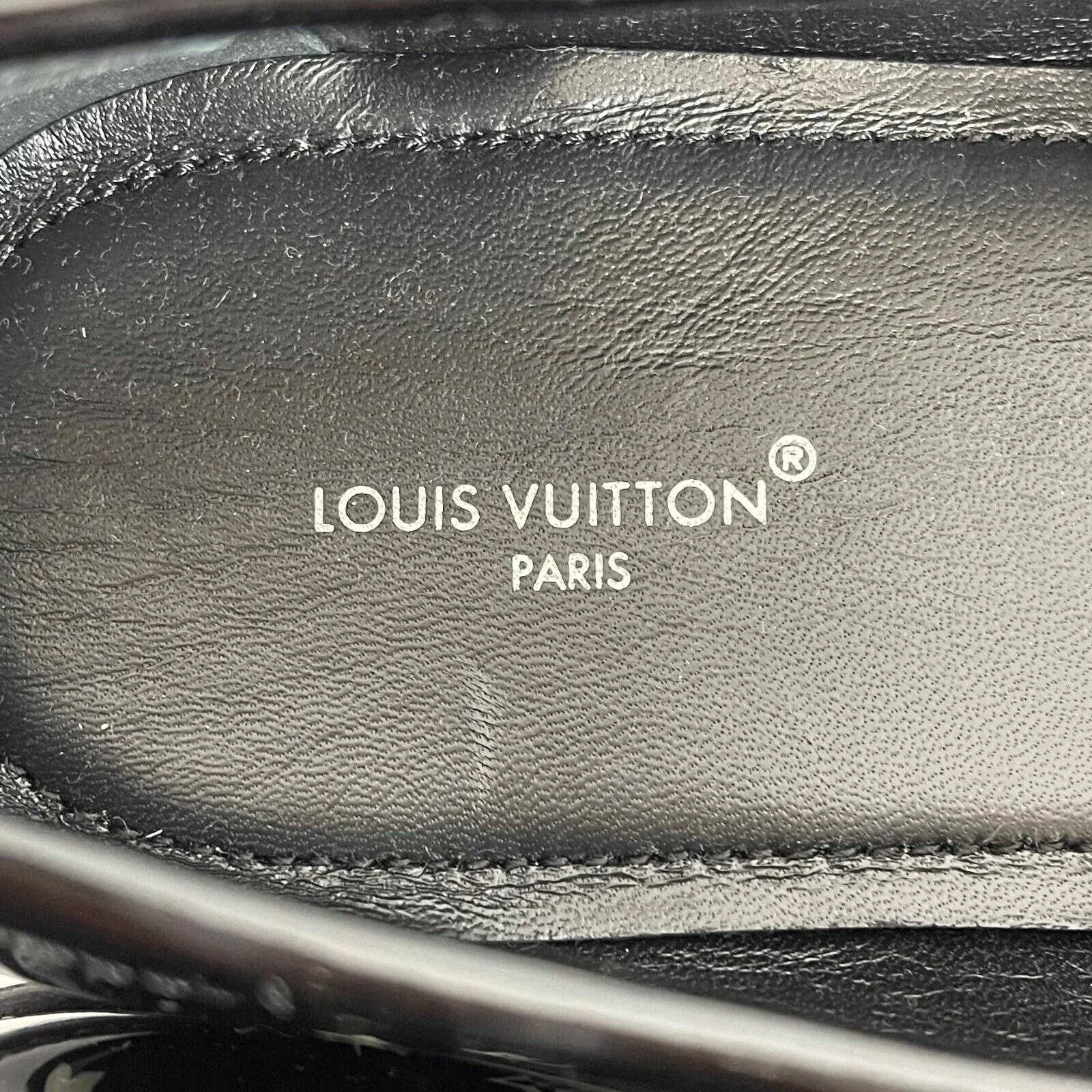 Louis Vuitton - NEW Patent LV Chess Flat Loafer - Black/White - 42 US 9