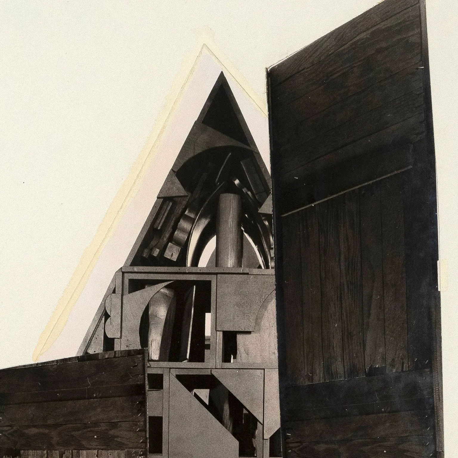 LOUISE NEVELSON "BY THE LAKE" WORKING COLLAGE, 1966