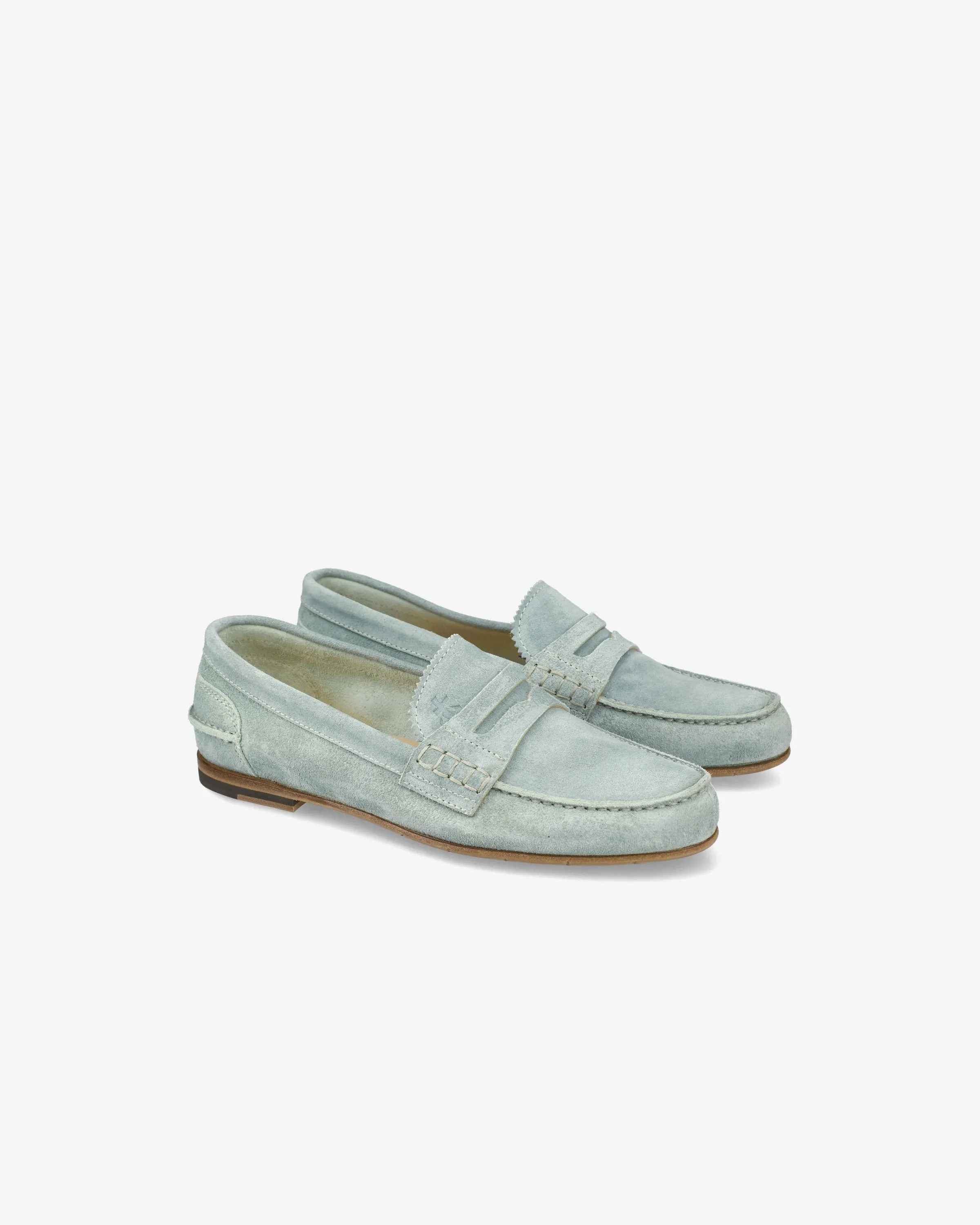 Low Heel Suede Loafer