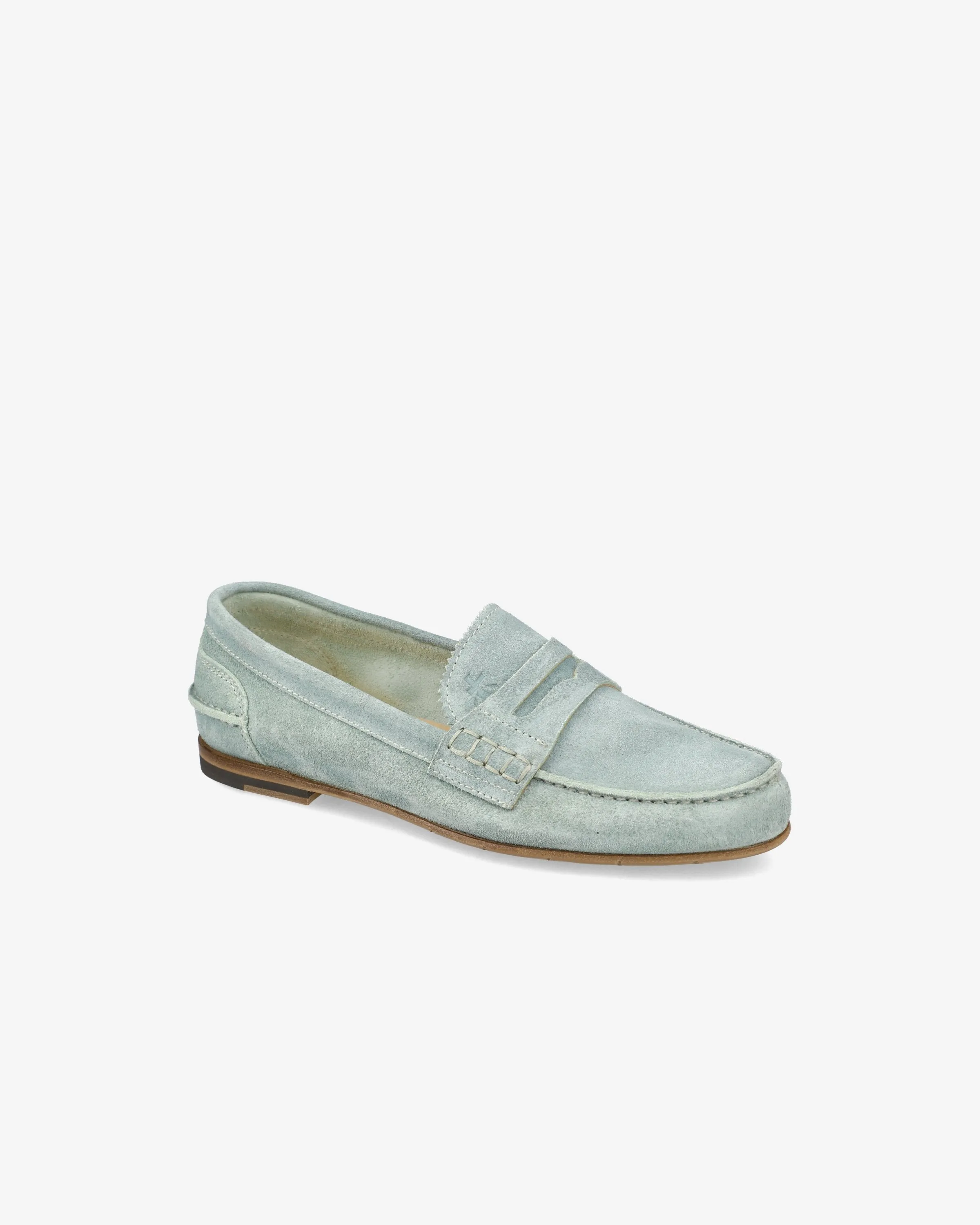 Low Heel Suede Loafer