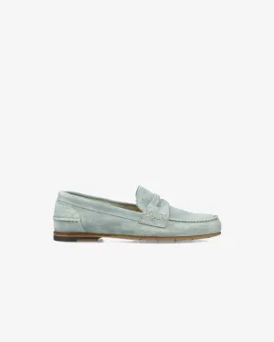 Low Heel Suede Loafer