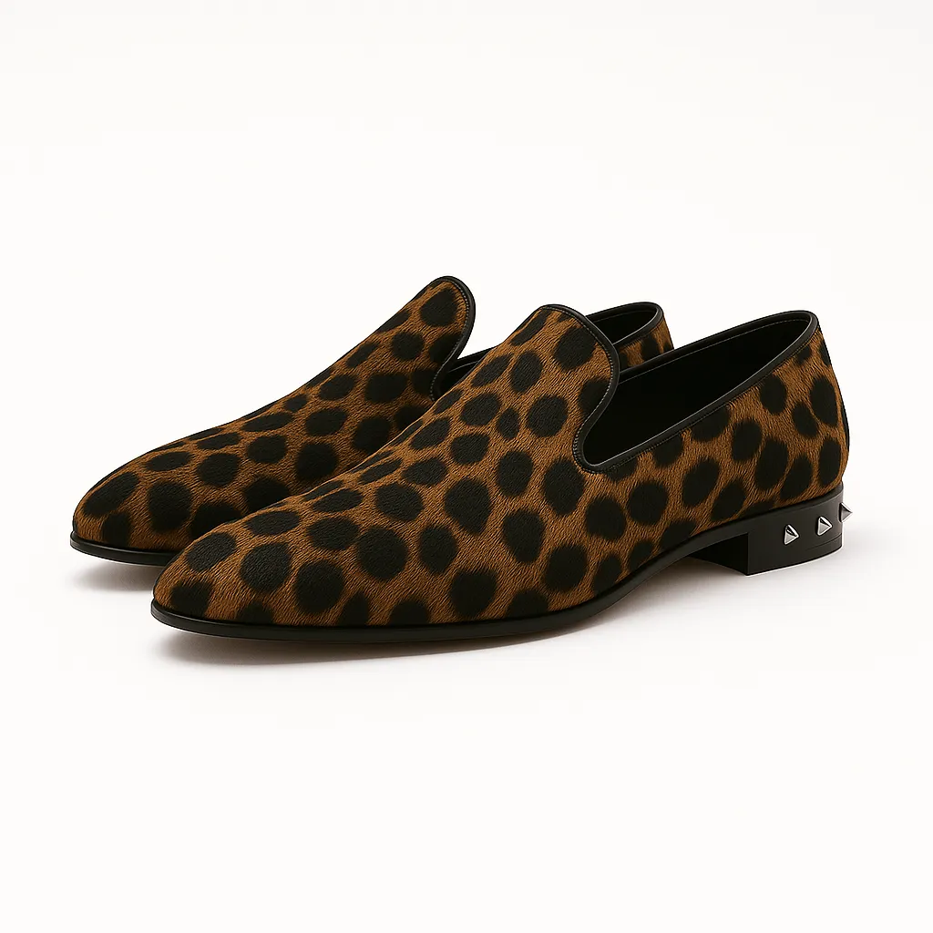 LumiNovi | The Leopard Slip-On Loafers