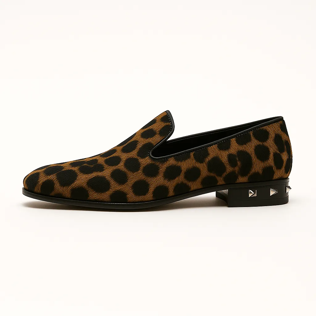 LumiNovi | The Leopard Slip-On Loafers